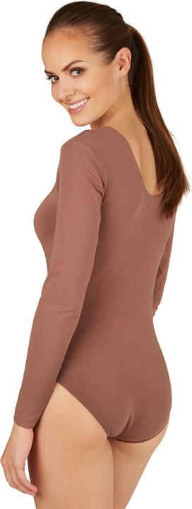 Produktbild tectake Frauen Langarm-Body mit Rundhals-Ausschnitt (S)