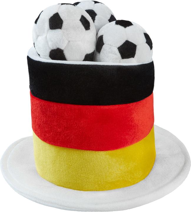 Image du produit tectake Haut-de-forme de fan de foot allemand avec ballons de foot