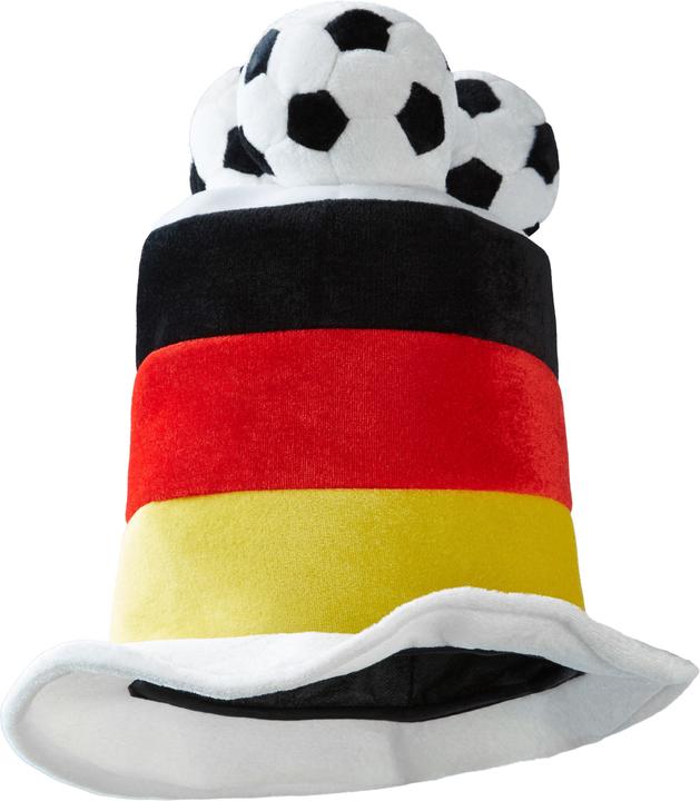 Image du produit tectake Haut-de-forme de fan de foot allemand avec ballons de foot