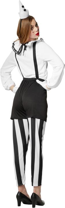 Image du produit tectake Costume de clown pour femmes noir-blanc (L)