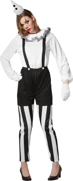 Image du produit tectake Costume de clown pour femmes noir-blanc (L)