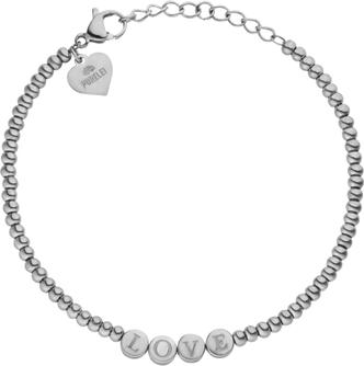 Purelei Armband Spread Love Silber (19 cm, Edelstahl)