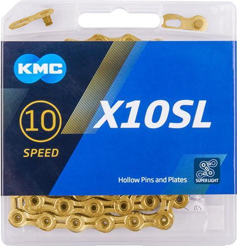 Actual product image KMC X10SL Ti-N Gold (10-speed)