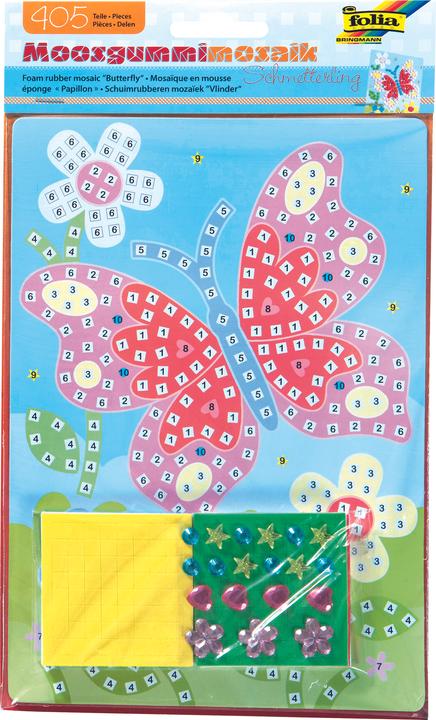 Immagine prodotto Folia Mosaico in gommapiuma "Farfalla", 405 pezzi