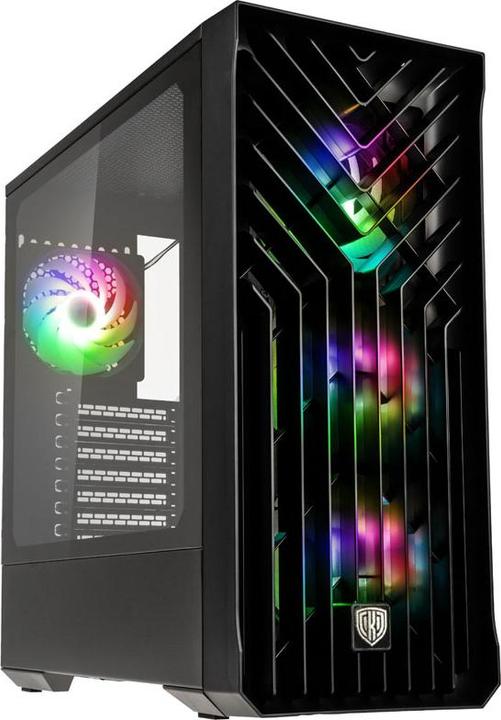 Immagine prodotto Kolink Caso Unity Cascade ARGB Midi-Tower - nero (E-ATX, Mini-ITX, ATX, mATX)