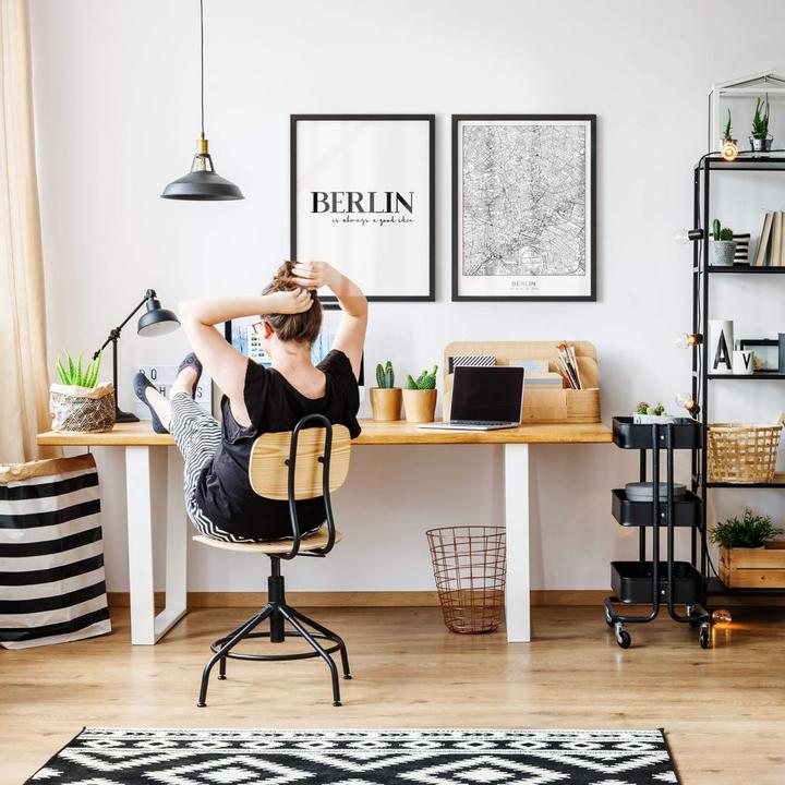 Actual product image Trenddeko Berlin city map (120 x 100 cm)