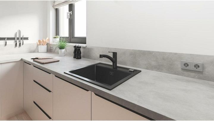 Image du produit Grohe Start QuickFix Küchenarmatur, Dual-Spülbrause, herausziehbar, schwenkbar, mattschwarz