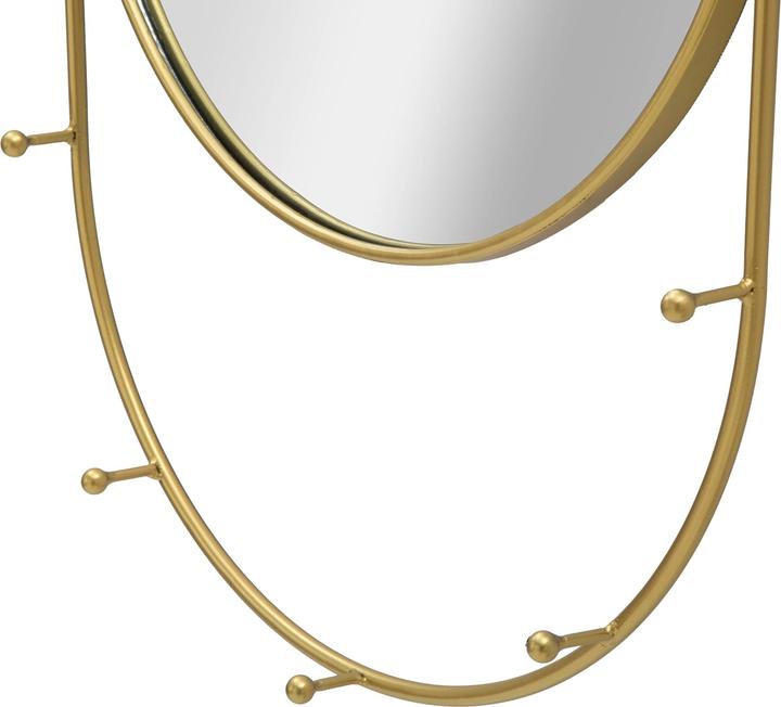 Actual product image Mauro Ferretti Wall mirror with hooks.5 (40 x 79.5 cm)