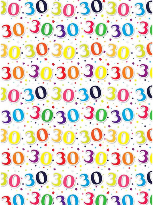Image du produit Simon Elvin Papier cadeau avec chiffre 30 24 feuilles (Papier cadeau)
