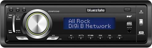 Produktbild Bluestate RA-558, CD-Autoradio, DAB+, USB, SD, Bluetooth