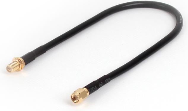 Actual product image Varia HDF200 Low-Loss Cable, 0.3 m, RP-SMA Female Bulkhead to SMA Male (0.54 dB, Antenna cable)