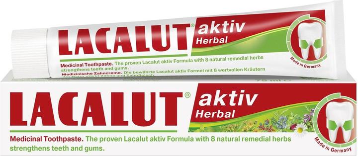 Actual product image Zdrovit Lacalut Activ Herbal Toothpaste 75 ml (75 ml)