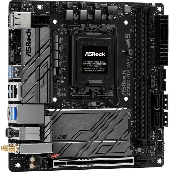 Produktbild AsRock Z790M-ITX WiFi (LGA 1700, Intel Z790, Mini-ITX)