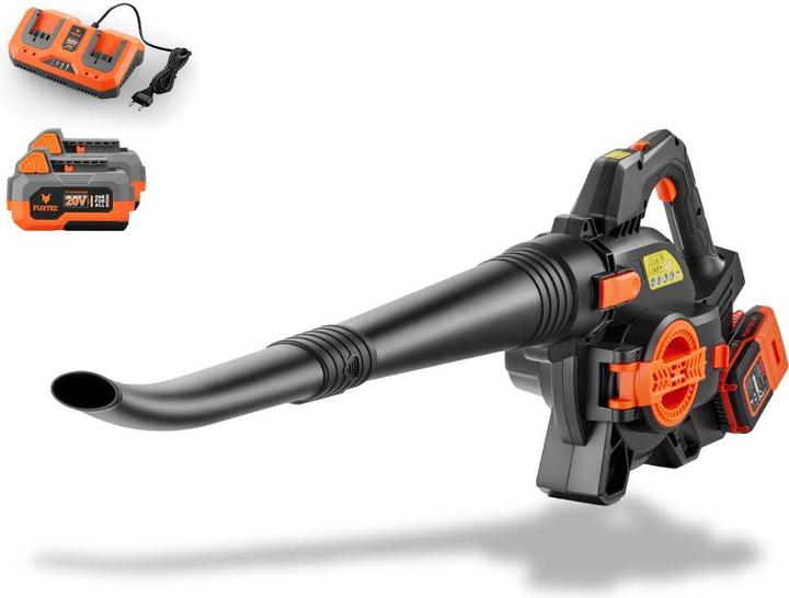 Actual product image Fuxtec 40 Volt 2in1 Akku-Laubbläser/-sauger Set FX-E2LBS-SET (Rechargeable battery operated, Vacuum cleaners & blowers)