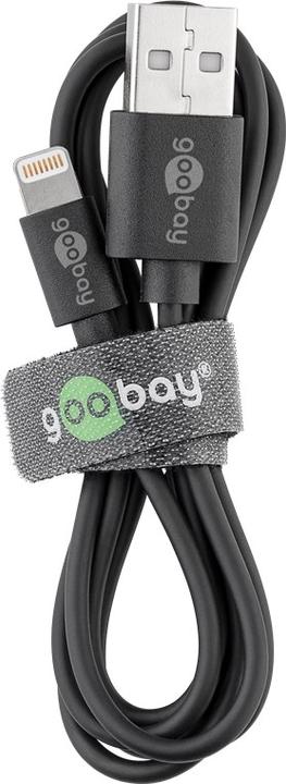 Produktbild Goobay Dual USB-A Ladegerät mit Apple Lightning Kabel (12 W)
