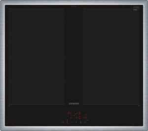 Actual product image Siemens iQ700, Induction hob, 60 cm, Cooker-controlled, Black, With frame on top, EY645CXB6E