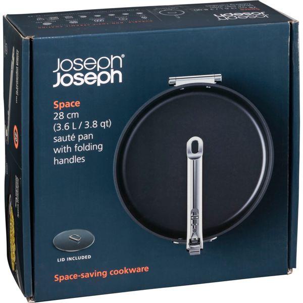 Image du produit Joseph Joseph Space Casserole à manche pliable avec couvercle D23cm (28 cm, Casserole à manche, Aluminium)