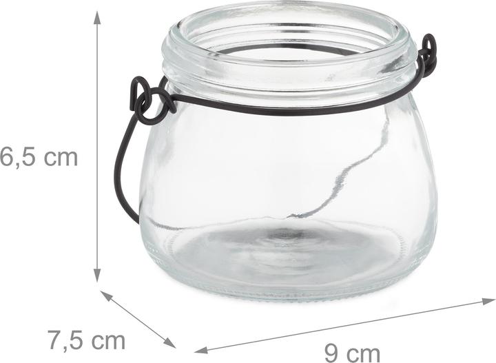 Image du produit Relaxdays 12x Photophore (12 x, 9 x 7,5 x 11,5 cm)