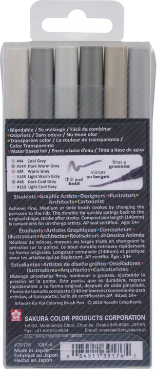 Produktbild Sakura Koi Farbe Pinsel-Set (Mehrfarbig, 6 x)