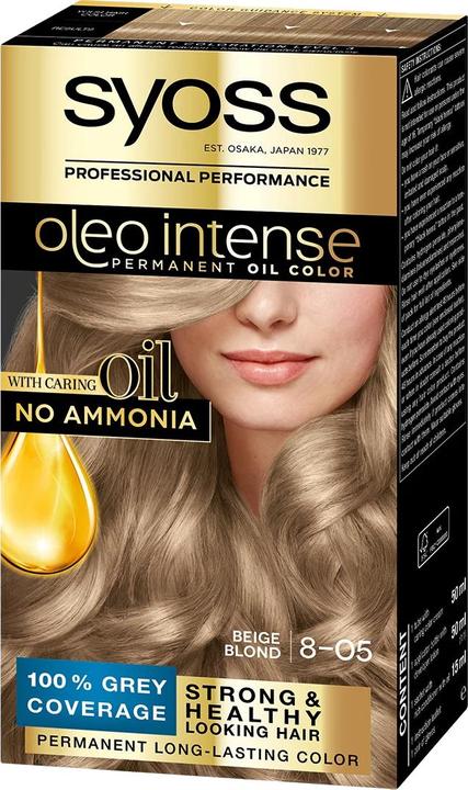 Syoss OLIO INTENSE tinte sin amoniaco #8.05-rubio beige 5 pz (8-05)