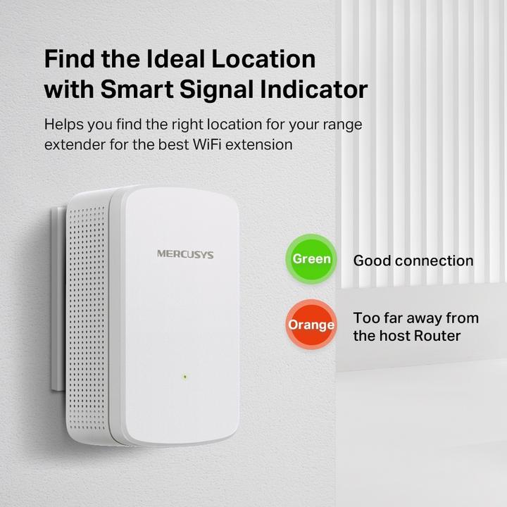 Image du produit Mercusys ME10 network extender Répéteur réseau blanc 10 (300 Mbit/s)