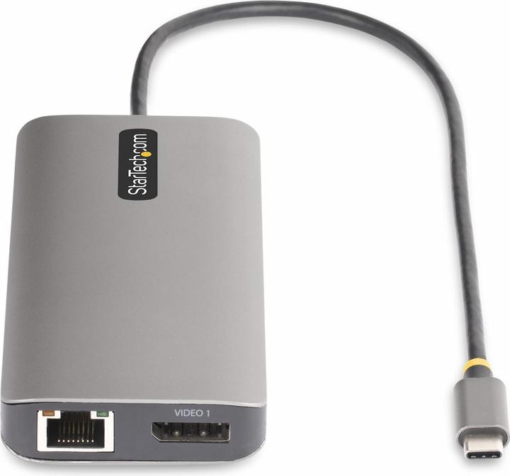 Immagine prodotto StarTech COM Adattatore multiplo USB-C a tre monitor 2x 4K 60Hz + 4K 30Hz HDMI e DP 4x USB-A 100W GbE L (USB-C, 4 Porti)