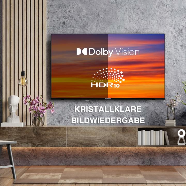 Produktbild Telefunken XU65TO750S (164 cm (65 Zoll), schwarz, UltraHD/4K, Triple Tuner, SmartTV, TiVo Betriebssystem) (65", LED, 4K, 2024)
