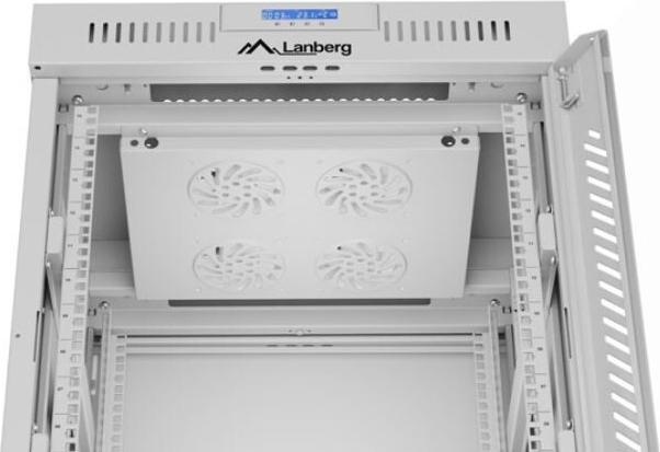 Actual product image Lanberg rack cabinet 15U 600x600 glass (10.86 RU, 19 inch rack)