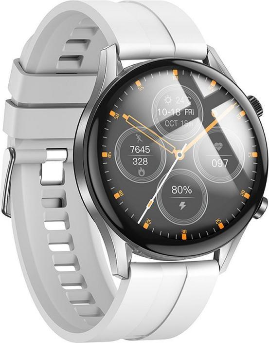 Actual product image Hoco Headphone with microphone smartwatch with call function Y7 Pro silver