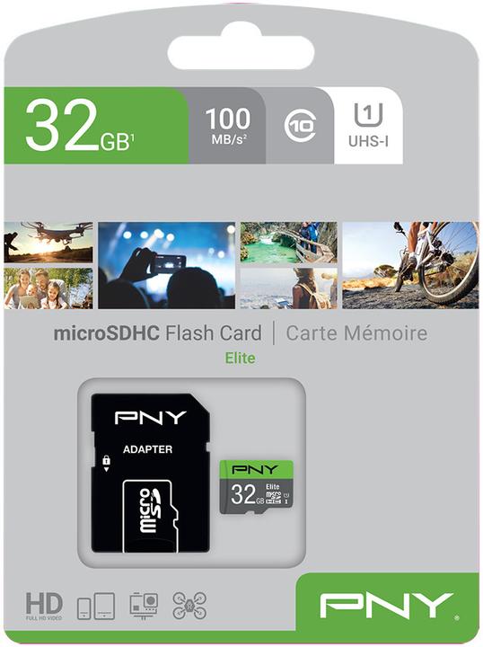 Image du produit PNY Elite (32 Go, microSDHC, U1, UHS-I)