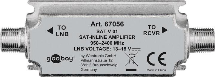 Image du produit Goobay Amplificateur d'antenne SAT 950 MHz - 2400 MHz (Amplificateur)