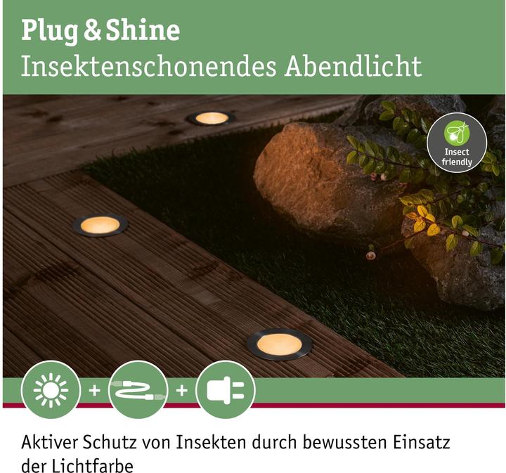 Immagine prodotto Paulmann Apparecchi Plug & Shine Floor (90 lm, IP67)