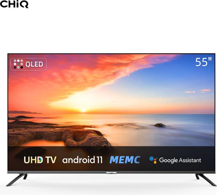 Image du produit CHiQ U55QM8V (139 cm(55 pouces), noir, UltraHD/4K, triple tuner, Android) (55", QLED, 4K)