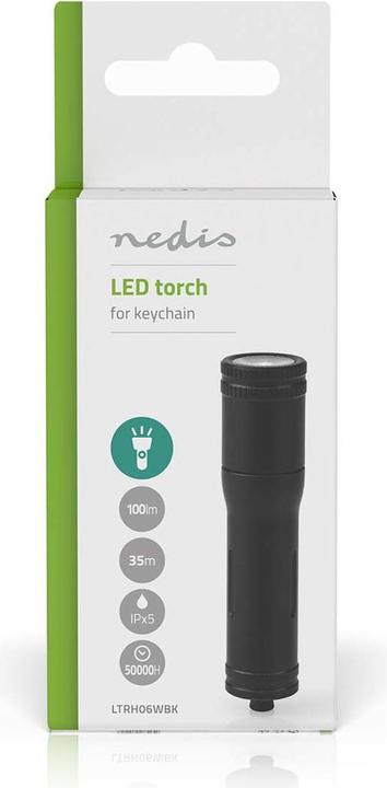 Immagine prodotto Nedis Torcia LED portachiavi, 100 lm (1.50 cm, 100 lm)