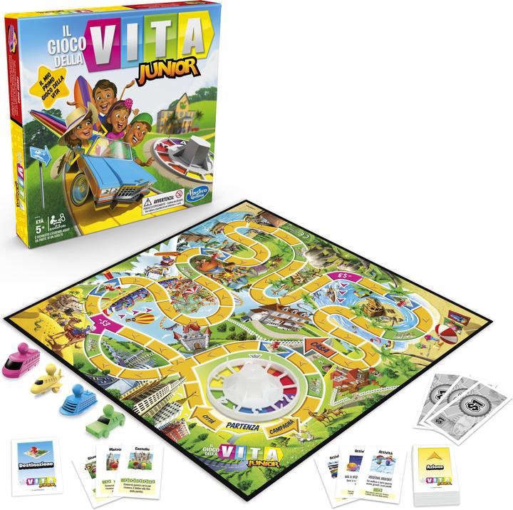 Actual product image Hasbro Gaming Il Gioco della Vita Junior,i Italian version, German: 671-00-654 (Italian)