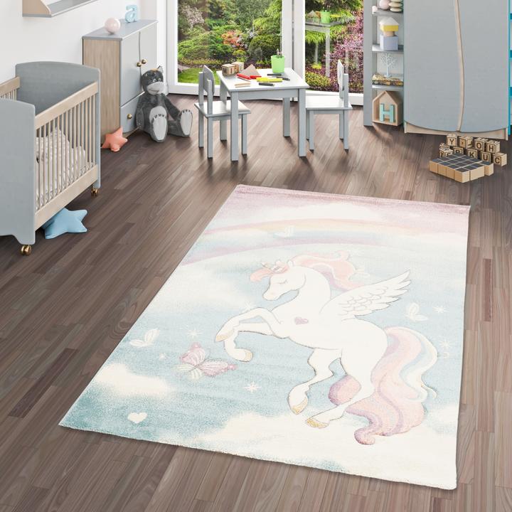 Actual product image Pergamon Kids Carpet Maui Kids Pastel Unicorn (80 x 150 cm)