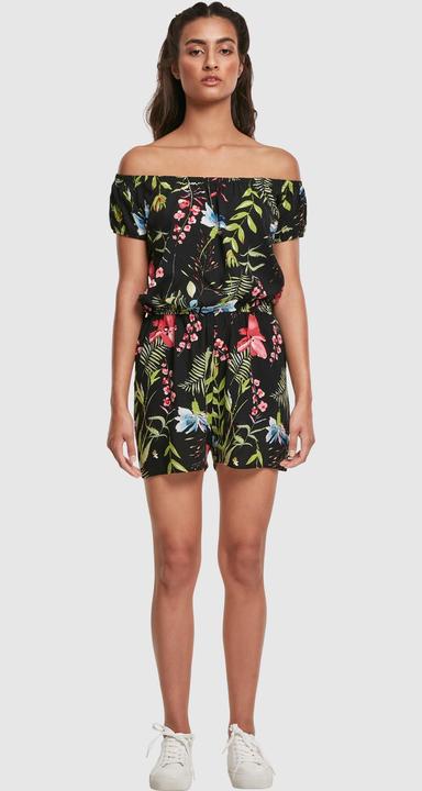 Image du produit Urban Classics Ladies AOP Off Shoulder Short Jumpsuit (XS)