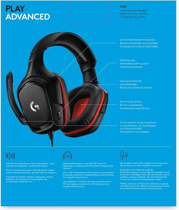 Produktbild Logitech G G332 (Kabelgebunden)