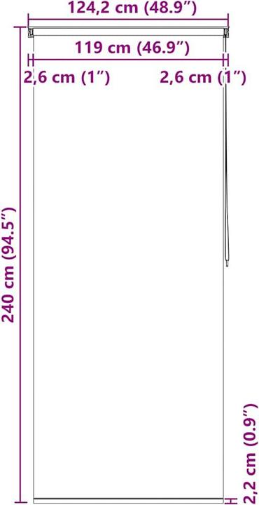 Actual product image VidaXL Nemanja (120 x 240 cm)