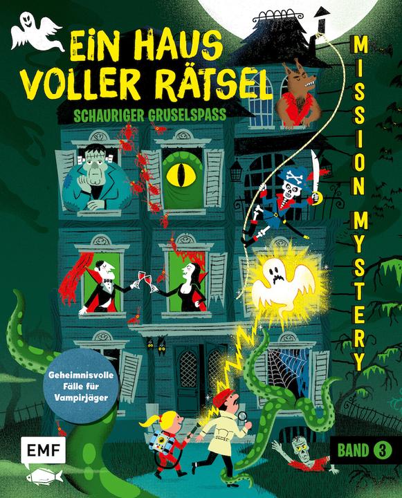 Produktbild Mission Mystery – Ein Haus voller Rätsel: Schauriger Gruselspass – Band 3 (Deutsch, Paul Martin, Beate Huth, Nikol, Camille Roy, Éric Meurice, 2020)