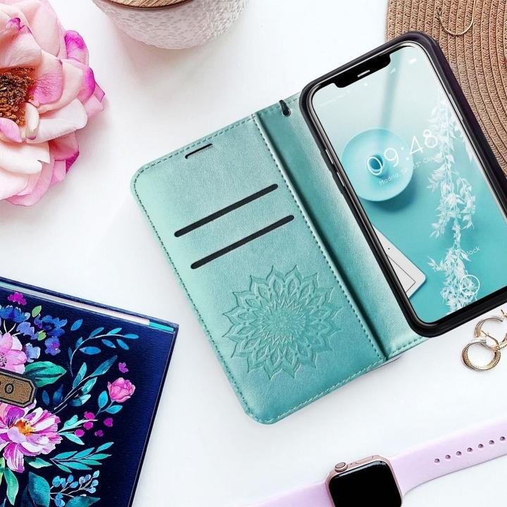 Produktbild Forcell Back panel cover OEM MEZZO Book case for SAMSUNG A52 5G / A52 LTE ( 4G ) / A52s 5G mandala green