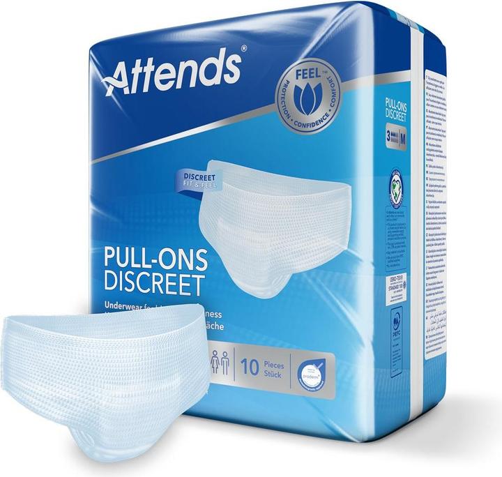 Produktbild Attends Pull Ons 3 Discreet M Btl 10 Stk (10 x, M)
