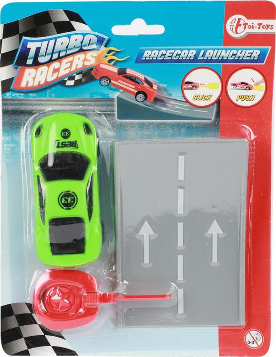 Produktbild Toi-Toys Turbo Racers schiessendes Rallyeauto mit Rampe