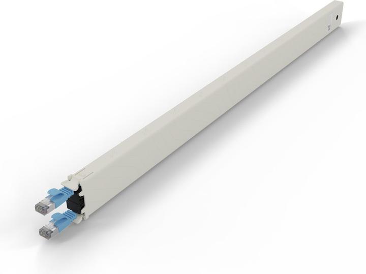 PATCHBOX one / Cassette / 30RU / Cat 6A, STP, 1.8 m, Blau (STP, CAT6a, 1.80 m)