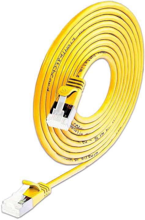 SLIM Slimpatch cable RJ-45, Cat 6A, U/FTP, 3 m, yellow, 36-pack (U/FTP, CAT6a, 3 m)