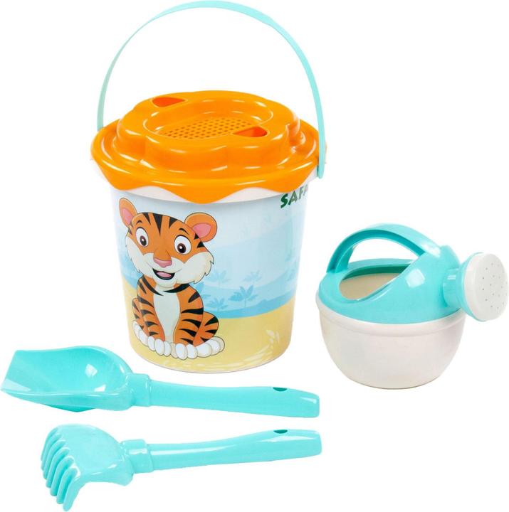 Produktbild Polesie Cavallino Safari XL Eimerset Blau mit Giesskanne, 5-tlg.