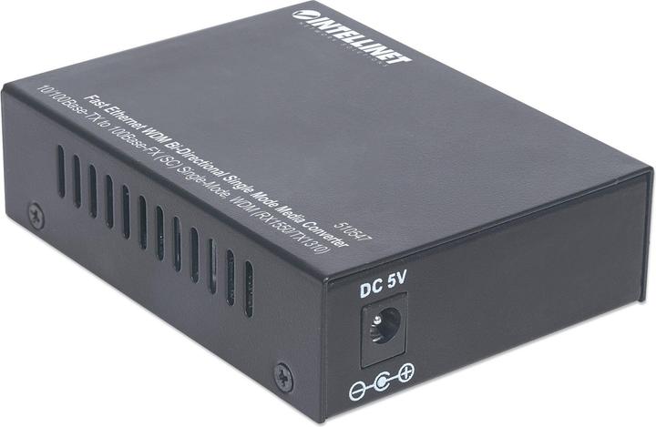 Produktbild Intellinet 10/100Base-TX to 100Base-FX, SC, Single-Mode, 12.4 mi., WDM (Media Konverter)