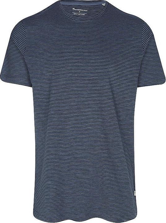 KnowledgeCotton Apparel Narrow Striped Slub Tee (M)