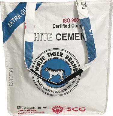 Produktbild Bekos Upcycling - Grosser Shopper aus recycelten Zementsäcke White Tiger