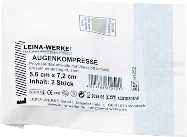 Leina Augenkompressen 5.6 cm x 7.2 cm / steril / 1 Stk.